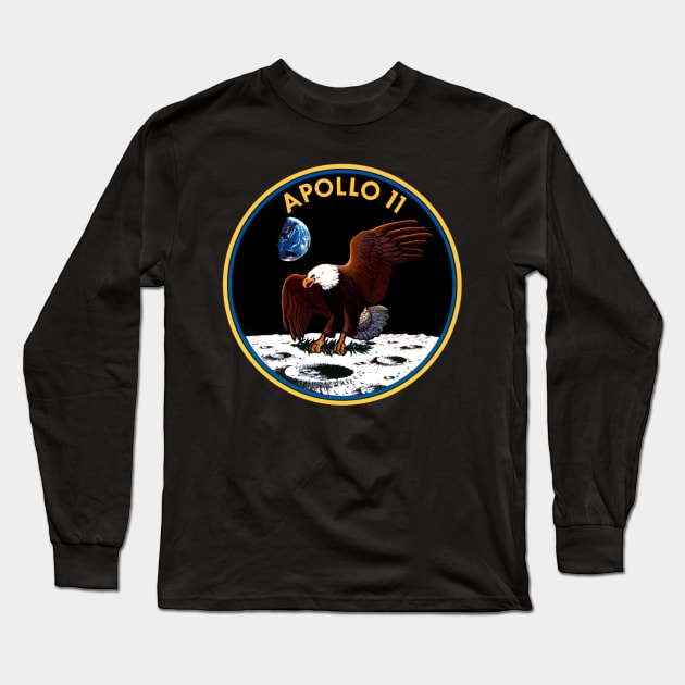 Apollo 11 Long Sleeve T-Shirt by tumbpel